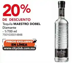 City Club Maestro Dobel tequila diamante oferta