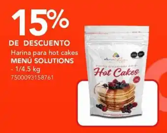 City Club Menú Solutions harina para hot cakes oferta