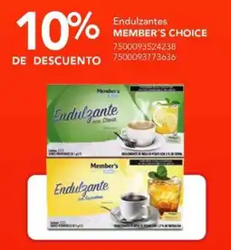 City Club Member's Choice endulzantes oferta