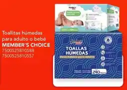 City Club Member's Choice toallitas humedas oferta
