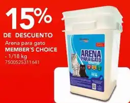 City Club Member's Choice arena para gato oferta