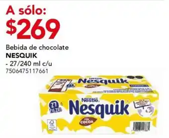 City Club Nesquick bebida de chocolate oferta