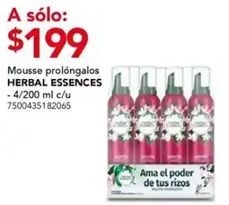 City Club Herbal Essences mousse prolóngalos oferta