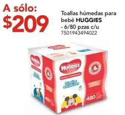 City Club Huggies toallas húmedas para bebé oferta