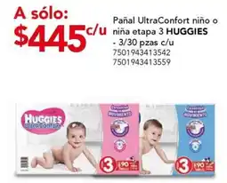 City Club Huggies pañal ultraconfort etapa 3 oferta