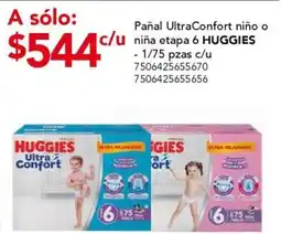 City Club Huggies pañal ultraconfort etapa 6 oferta