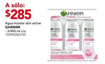 City Club Garnier agua micelar skin active oferta