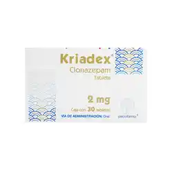 Farmacias YZA Kriadex 2Mg 30 Tabs oferta