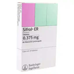 Farmacias YZA Sifrol Er Lib Pron 0.375Mg 10 Tabs oferta
