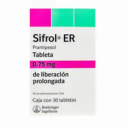 Farmacias YZA Sifrol Er Liberacion Prol 0.75Mg 10 Tabs oferta