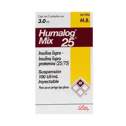 Farmacias YZA Humalog Mix 100Ui/Ml 2 Amp X 3Ml oferta