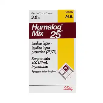 Farmacias YZA Humalog Mix 100Ui/Ml 2 Amp X 3Ml oferta