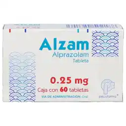 Farmacias YZA Alzam 0.25Mg 60 Tabs oferta