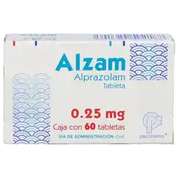 Farmacias YZA Alzam 0.25Mg 60 Tabs oferta