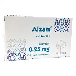 Farmacias YZA Alzam 0.25Mg 90 Tabs oferta