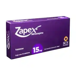 Farmacias YZA Zapex 15Mg 10 Tabs oferta