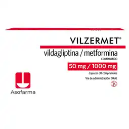Farmacias YZA VILZERMET 50MG/1000MG 30 COMPRIMIDOS oferta