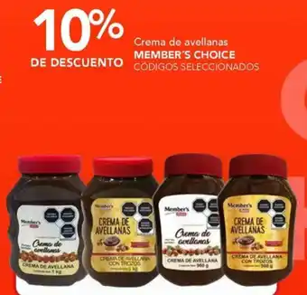 City Club Member's choice crema de avellanas oferta