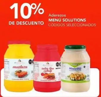 City Club Aderezos menú solutions oferta