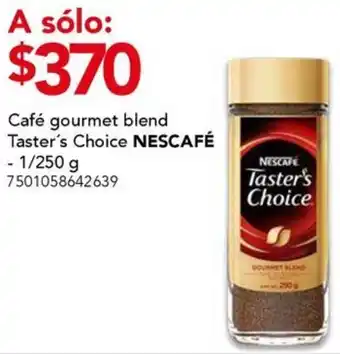 City Club Nescafé café gourmet blend taster's choice oferta
