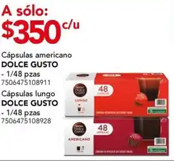 City Club Dolce gusto cápsulas americano oferta