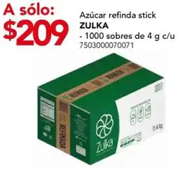 City Club Zulka azúcar refinda stick oferta