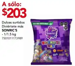 City Club Sonric's dulces surtidos diviértete más oferta