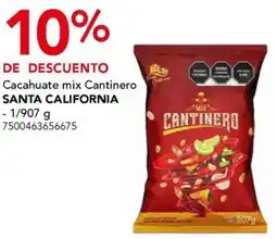 City Club Santa california cacahuate mix cantinero oferta