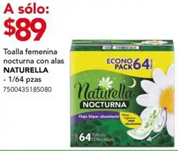 City Club Naturella toalla femenina nocturna con alas oferta