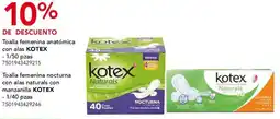 City Club Kotex toalla femenina anatómica con alas oferta