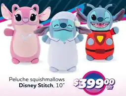 Soriana Híper Disney stitch, peluche squishmallows 10" oferta