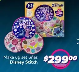 Soriana Híper Disney stitch make up set uñas oferta