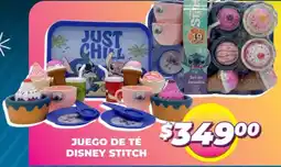 Soriana Híper Disney stitch juego de té oferta