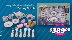 Soriana Híper Disney stitch juego de té con helados oferta