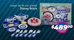 Soriana Híper Disney stitch juego de té con pastel oferta