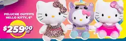 Soriana Híper Hello kitty peluche outfits 6" oferta