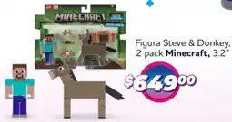 Soriana Híper Minecraft figura steve & donkey oferta