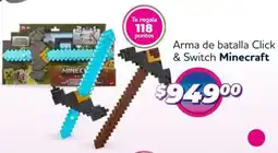 Soriana Híper Minecraft arma de batalla click & switch oferta