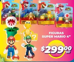 Soriana Híper Super mario figuras 4" oferta