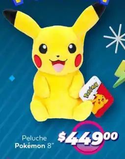 Soriana Híper Pokémon peluche 8" oferta