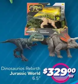 Soriana Híper Jurassic world dinosaurios rebirth oferta