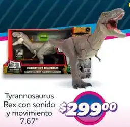 Soriana Híper Tyrannosaurus rex con sonido y movimiento 7.67" oferta