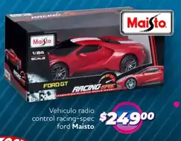 Soriana Híper Maisto vehiculo radio control racing-spec ford oferta