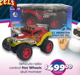Soriana Híper Hot wheels vehículo radio control skull monster oferta