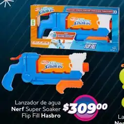 Soriana Híper Nerf lanzador de agua nerf super soaker flip fill hasbro oferta