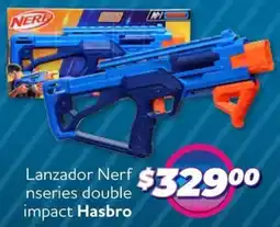 Soriana Híper Hasbro lanzador nerf nseries double impact oferta