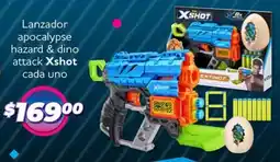 Soriana Híper Xshot lanzador apocalypse hazard & dino attack cada uno oferta