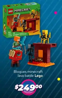Soriana Híper Lego bloques minecraft lava battle oferta