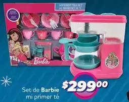 Soriana Híper Barbie set mi primer té oferta