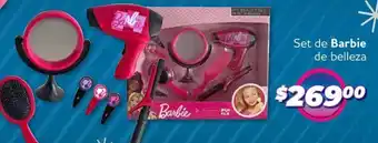 Soriana Híper Barbie set de belleza oferta
